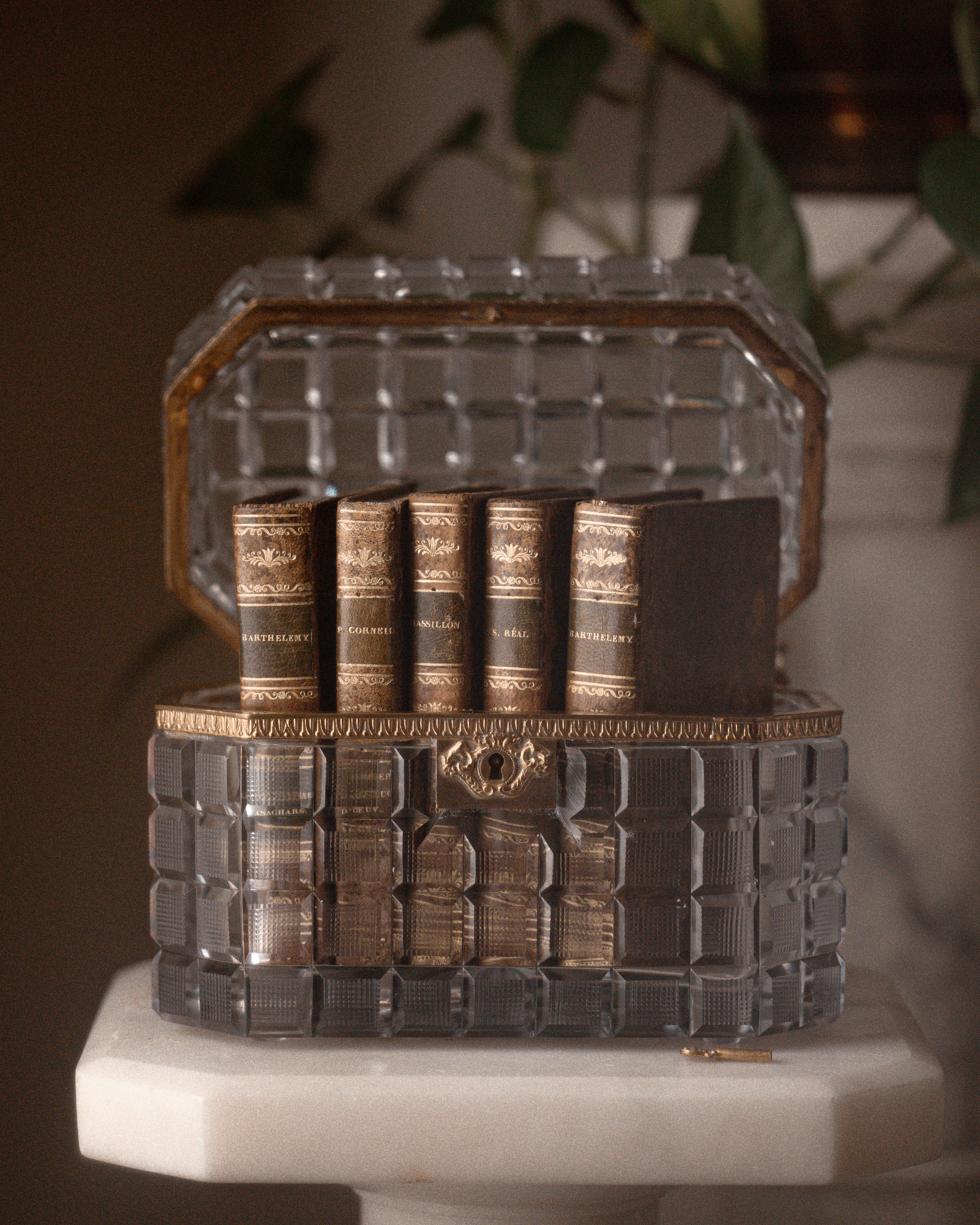 1880's French Crystal Casket