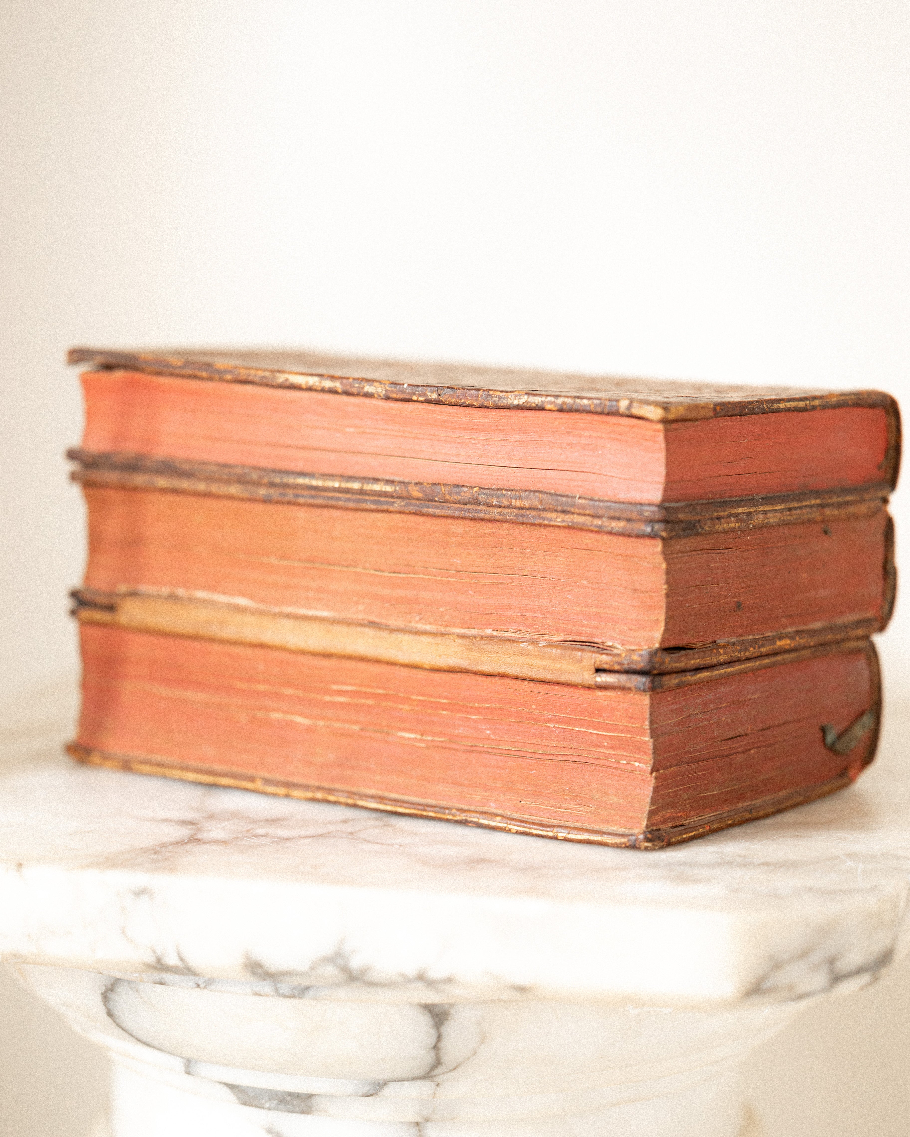 French Faux Book Tantalus w/ Crest