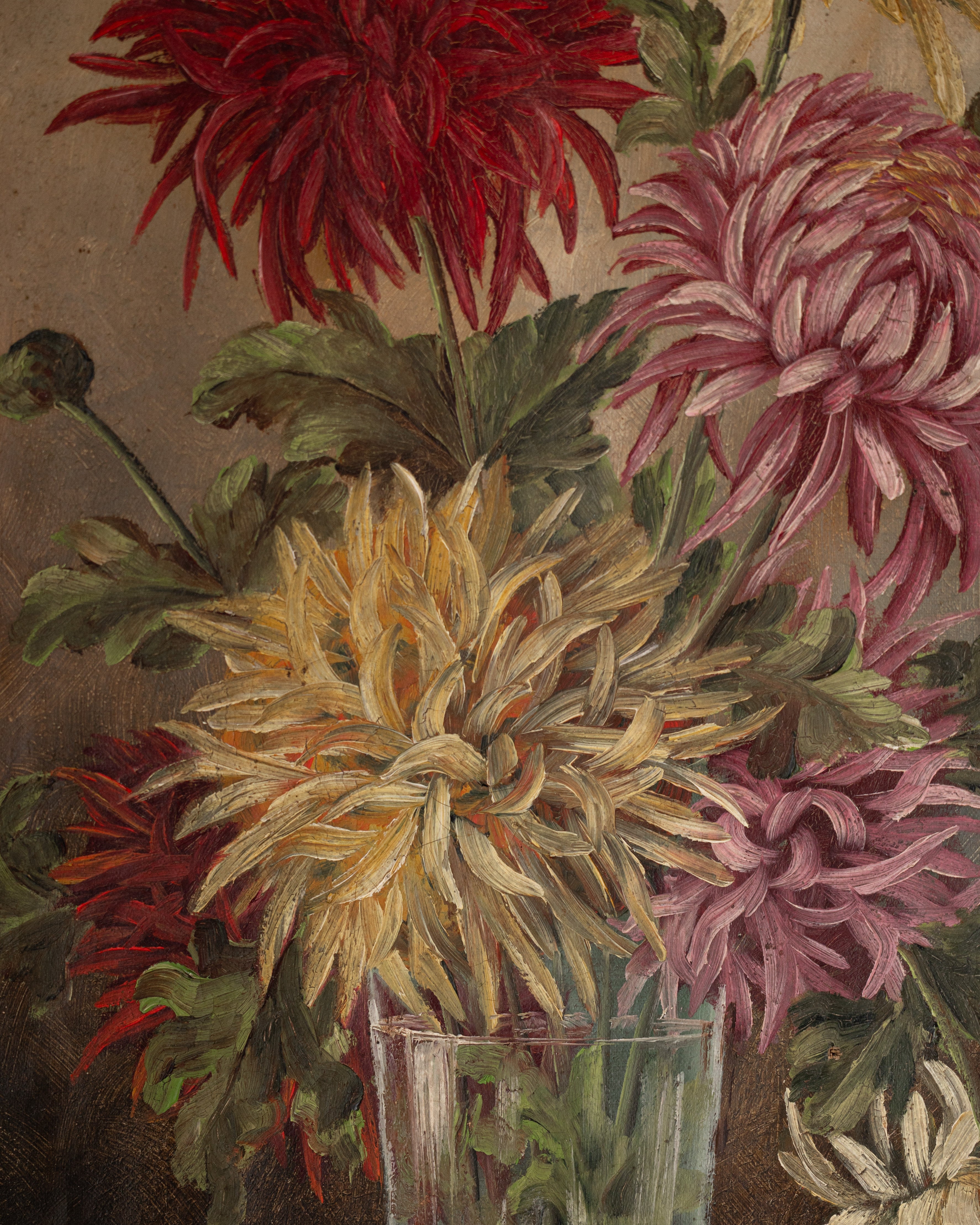 Chrysanthemum Still Life Painting