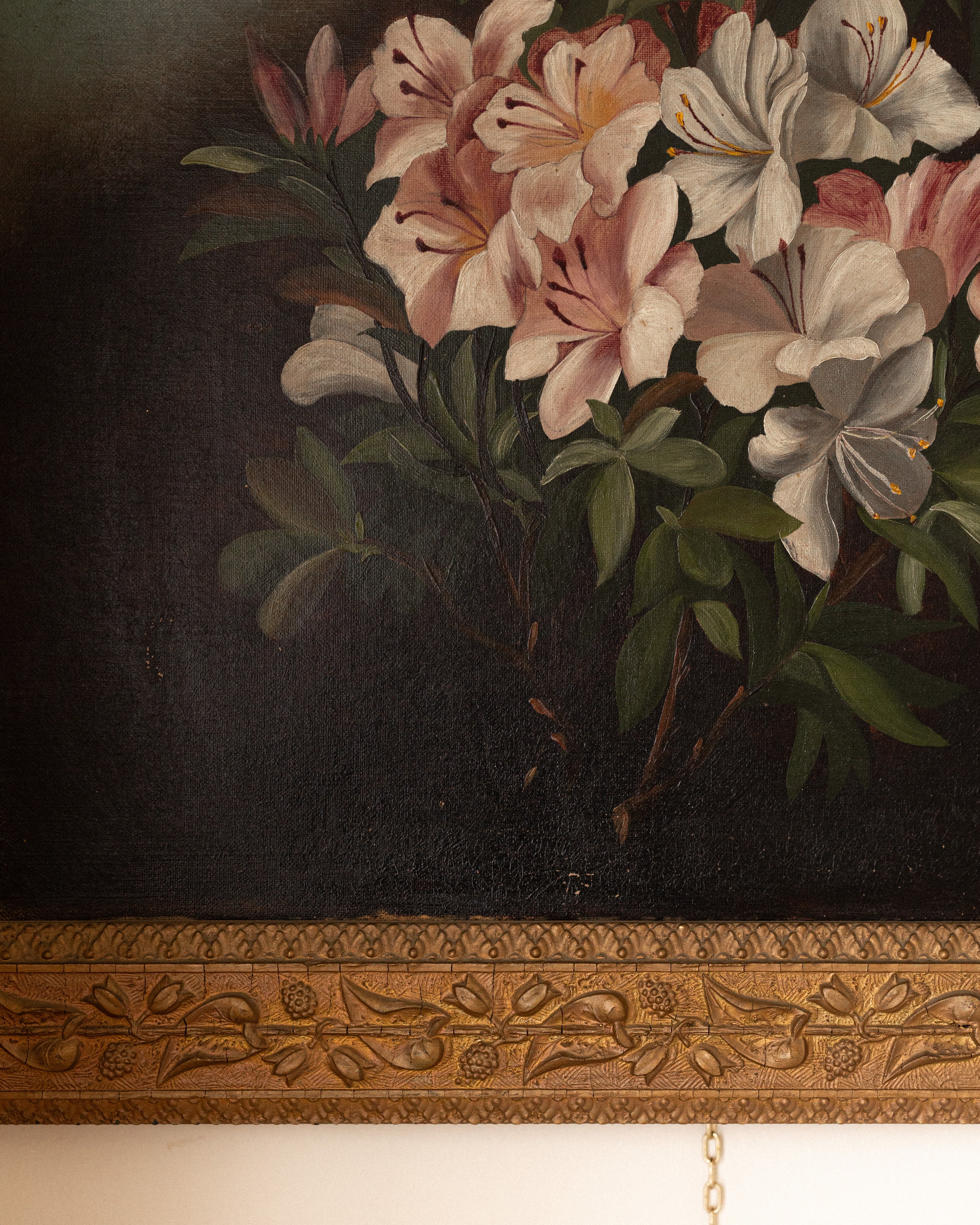 19th Century Azalea Floral Still Life
